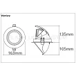 Antyrefleksyjny Downlight wychylny ROTO 28 W - 5